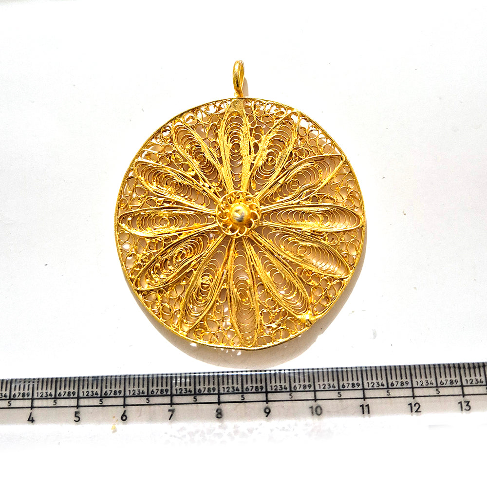Large Gold Plated Statement Pendant | Limited Stock Sale | Jewelry Making Pendant | Single Piece