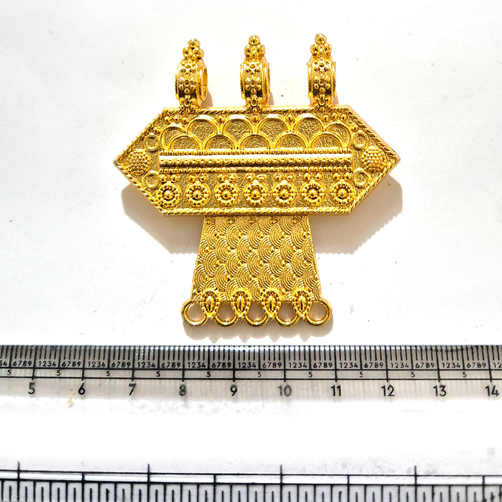 Large Gold Plated Statement Pendant | Limited Stock Sale | Jewelry Making Pendant | Single Piece