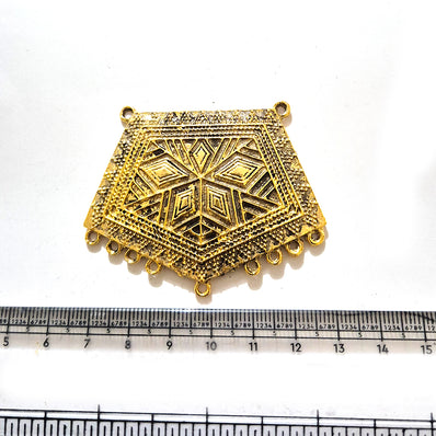 Large Gold Plated Statement Pendant | Limited Stock Sale | Jewelry Making Pendant | Single Piece