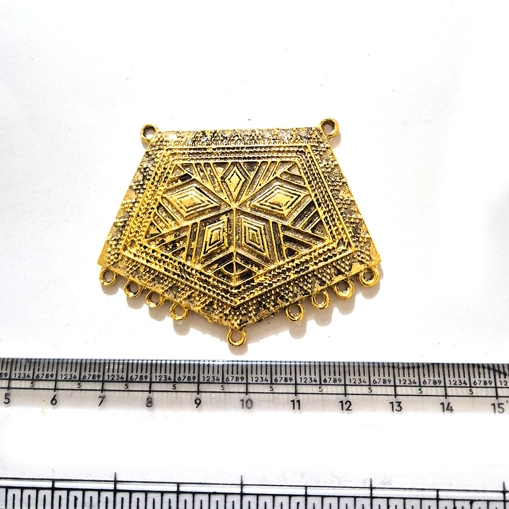 Large Gold Plated Statement Pendant | Limited Stock Sale | Jewelry Making Pendant | Single Piece