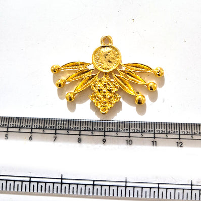 Large Gold Plated Statement Pendant | Limited Stock Sale | Jewelry Making Pendant | Single Piece