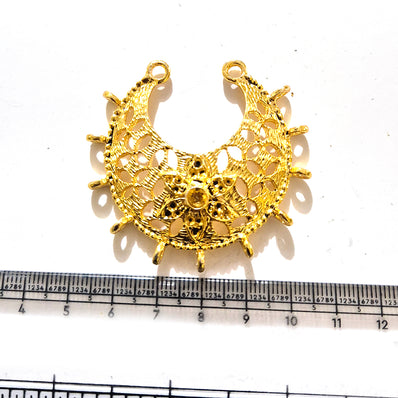 Large Gold Plated Statement Pendant | Limited Stock Sale | Jewelry Making Pendant | Single Piece