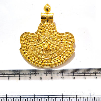 Large Gold Plated Statement Pendant | Limited Stock Sale | Jewelry Making Pendant | Single Piece