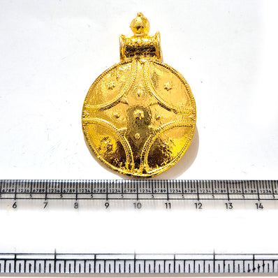 Large Gold Plated Statement Pendant | Limited Stock Sale | Jewelry Making Pendant | Single Piece