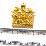 Large Gold Plated Statement Pendant | Limited Stock Sale | Jewelry Making Pendant | Single Piece