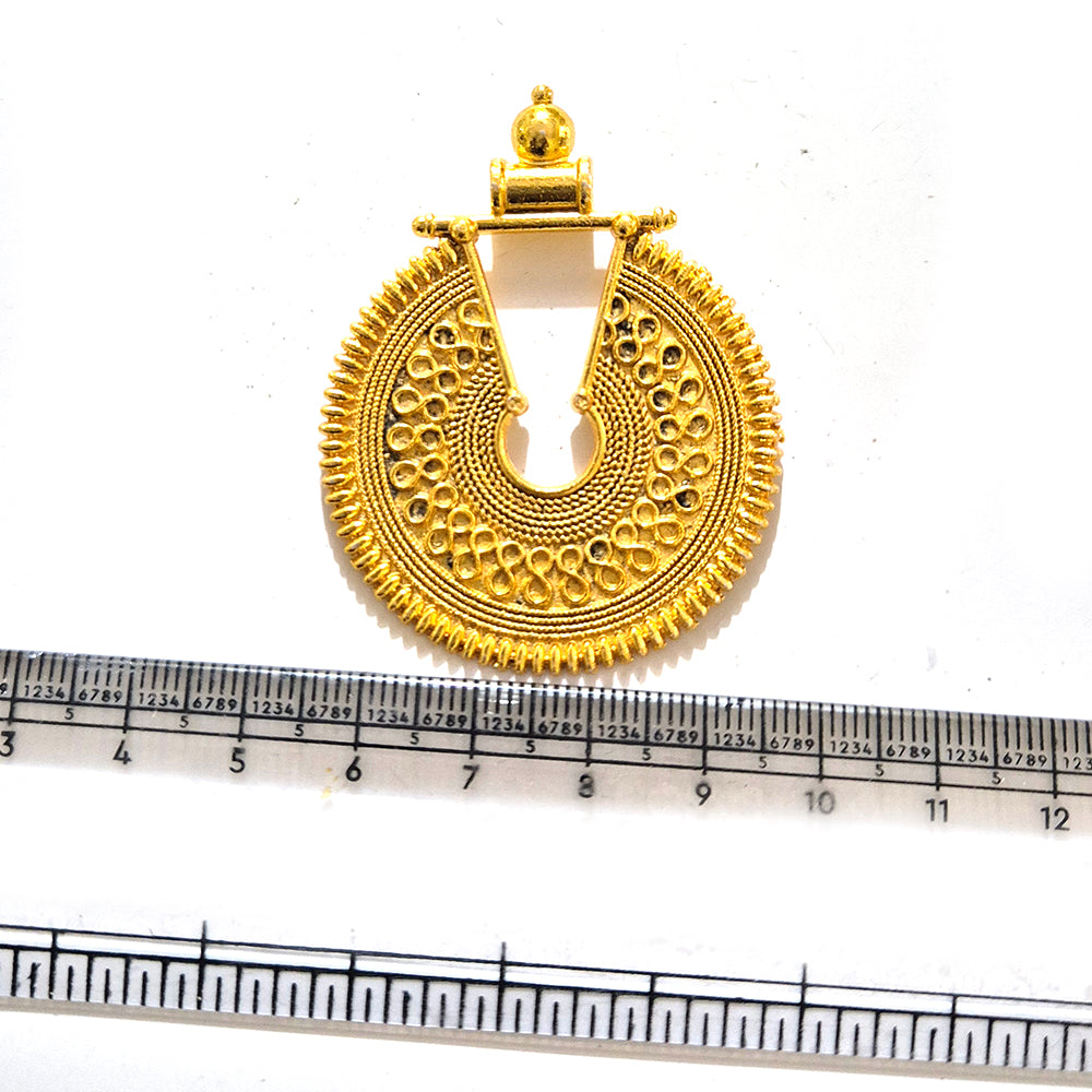 Large Gold Plated Statement Pendant | Limited Stock Sale | Jewelry Making Pendant | Single Piece