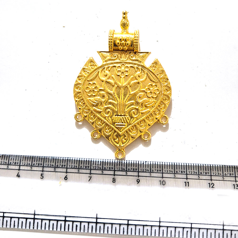 Large Gold Plated Statement Pendant | Limited Stock Sale | Jewelry Making Pendant | Single Piece