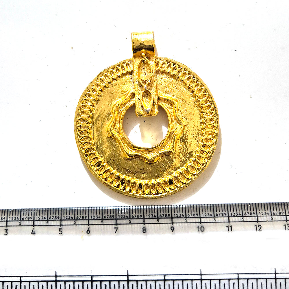 Large Gold Plated Statement Pendant | Limited Stock Sale | Jewelry Making Pendant | Single Piece
