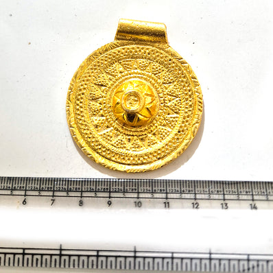 Large Gold Plated Statement Pendant | Limited Stock Sale | Jewelry Making Pendant | Single Piece