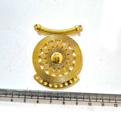 Large Gold Plated Statement Pendant | Limited Stock Sale | Jewelry Making Pendant | Single Piece