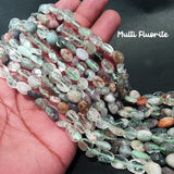 MULTI FLUORITE 'MINI TUMBLE BEADS' 7-12 MM' 42-45 PIECES' SOLD BY PER STRING