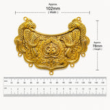 Per Piece, Gold Plated German Silver Shiny Gold Necklace Connector Pendant | Traditional Tribal Choker Centerpiece | Jewelry Making Finding | Ethnic Necklace Component