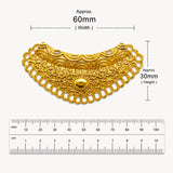 Per Piece, Gold Plated German Silver Shiny Gold Necklace Connector Pendant | Traditional Tribal Choker Centerpiece | Jewelry Making Finding | Ethnic Necklace Component
