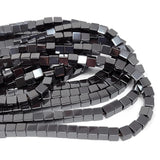 4 MM  Hematite Beads'  Approx' 94-96 Pieces Cube Grade AAA Natural Gemstone Loose Beads Sold by Per line Pack