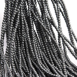Genuine Natural Hematite Gemstone Beads 2-3 MM 140-150 Pieces Approx. Black Round AAA Quality Sold by Per line Pack