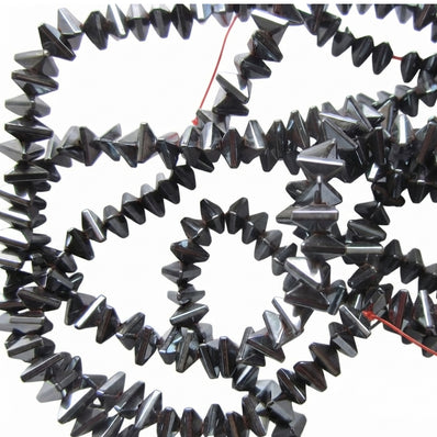 4x2.5mm Hematite Triangle Shaped Beads – 1 String, 170-180 Beads