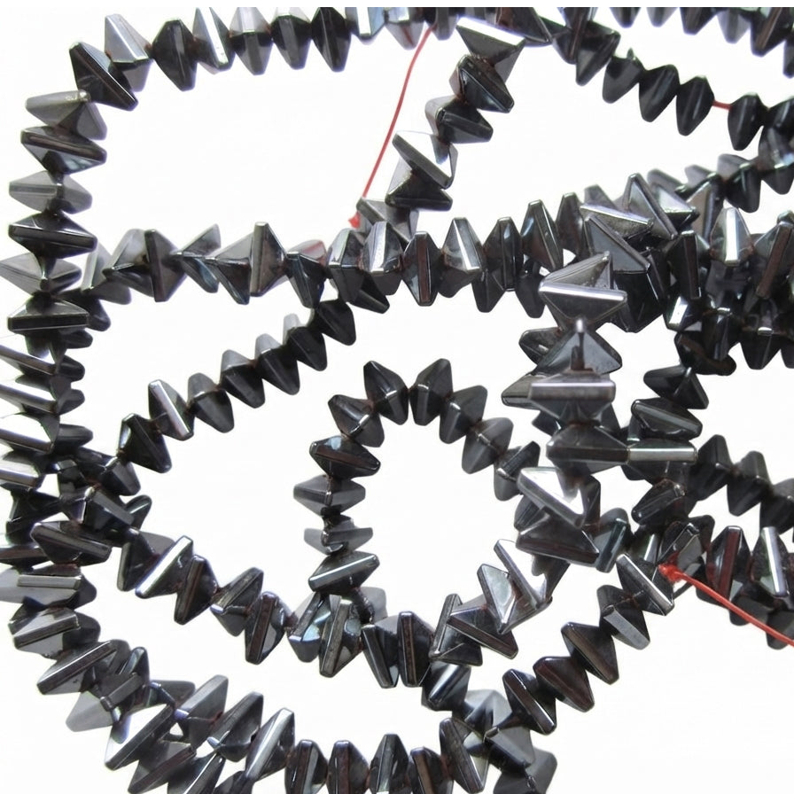 4x2.5mm Hematite Triangle Shaped Beads – 1 String, 170-180 Beads