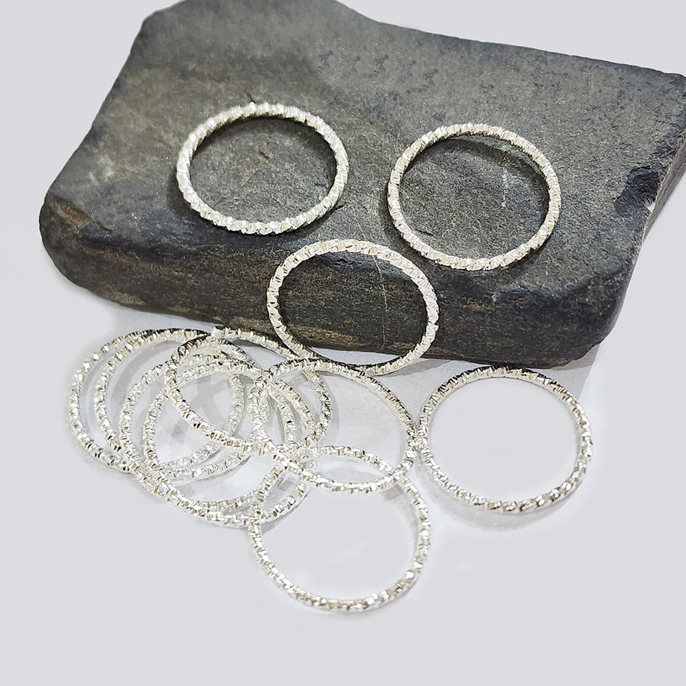 20 PIECES PACK' 20 MM APPROX' THICK OPEN HARD JUMP RINGS/CIRCULAR LINKS USED IN MAKING DIY JEWELLERY ACCESORY