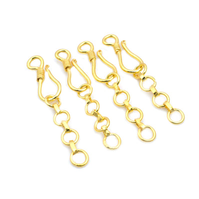 10 PIECES PACK' S HOOK JEWELLERY FINDING' GOLD POLISHED