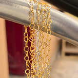 1 PIECE PACK' SIZE APPROX 4-5 MM' 52-55 CM LONG GOLD POLISHED HEART CHAIN