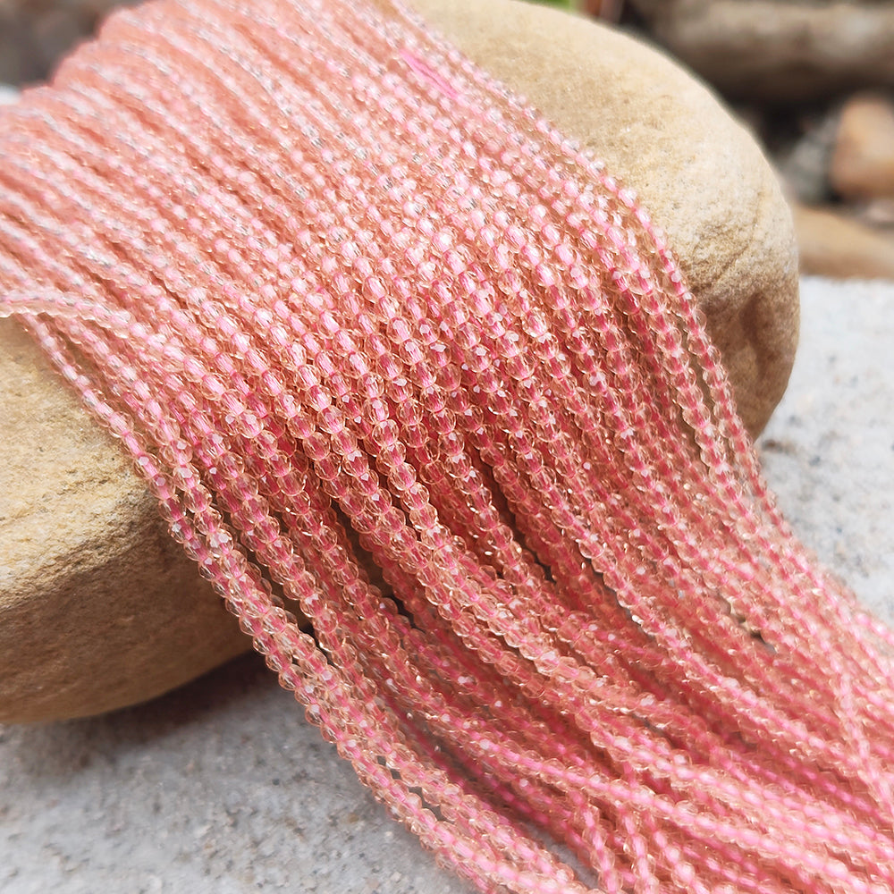 2 LINES/STRINGS PACK' 2 MM MINI DUAL SHADE HYDRO BEADS' 14-15 INCHES LONG