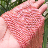 2 LINES/STRINGS PACK' 2 MM MINI DUAL SHADE HYDRO BEADS' 14-15 INCHES LONG