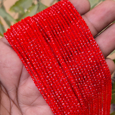 5 LINES PACK' 2 MM MINI HYDRO BEADS' 14-15 INCHES LONG