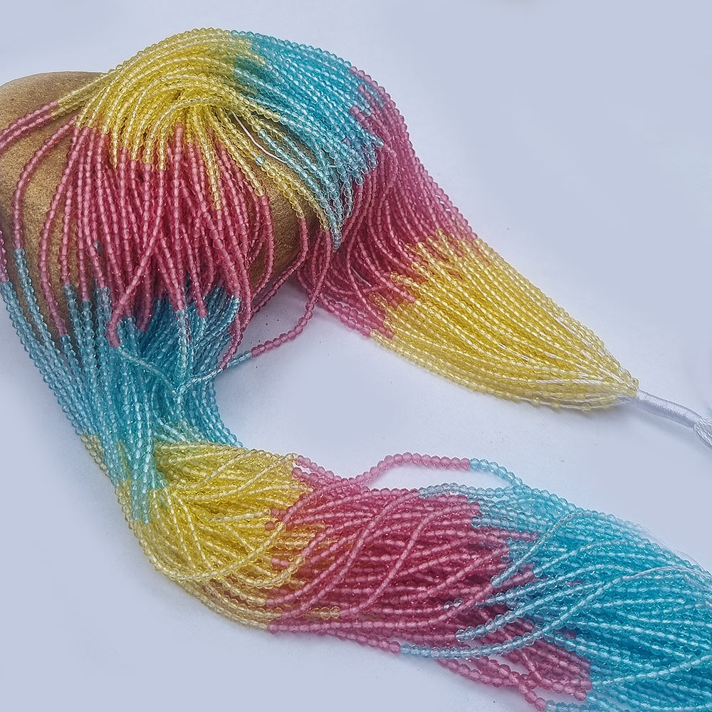 Per LINE/STRING PACK' 2 MM MINI DUAL SHADE HYDRO BEADS' 14-15 INCHES LONG