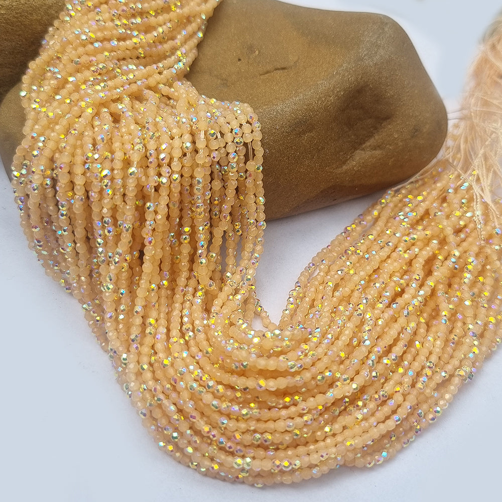 Per LINE/STRING PACK' 2 MM MINI DUAL SHADE HYDRO BEADS' 14-15 INCHES LONG