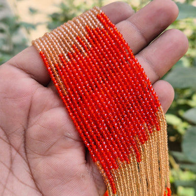 1 LINE/STRING PACK' 2 MM MINI DUAL SHADE HYDRO BEADS' 14-15 INCHES LONG