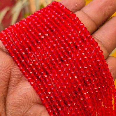 2 LINES PACK' 3-3.5 mm Micro Faceted Hydro Beads