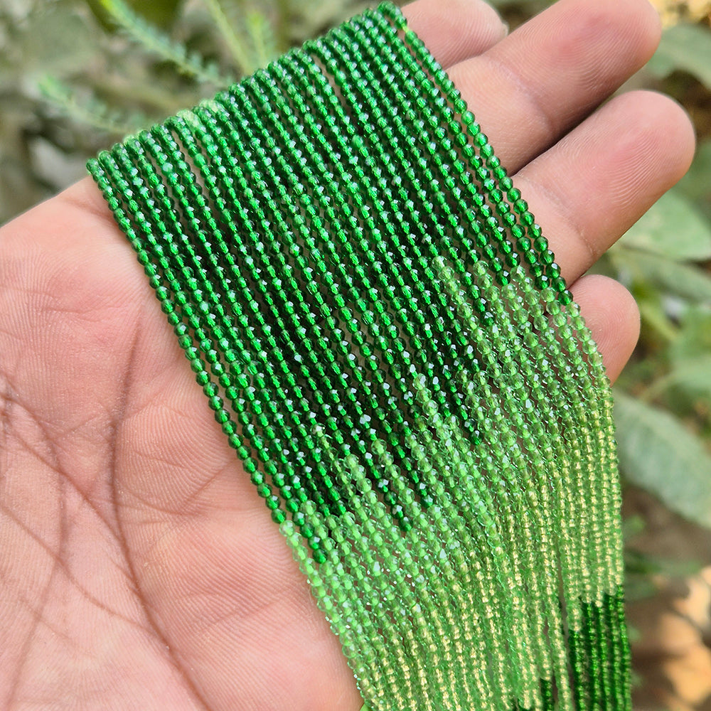 1 LINE/STRING PACK' 2 MM MINI DUAL SHADE HYDRO BEADS' 14-15 INCHES LONG