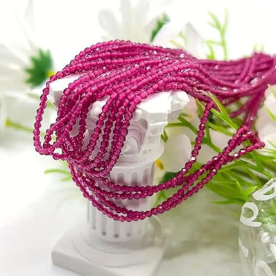 5 LINES PACK' 2 MM MINI HYDRO BEADS' 14-15 INCHES LONG