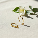 2 PAIRS (4 PIECES) PACK' APPROX 15 MM LONG 18K GOLD POLISH