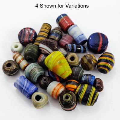 25pcs Large Size beads, large hole Vintage Trade Beads for jewelry making
