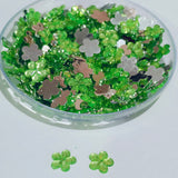 50Grams Pkg. 8 Colors Choice ! 6mm Flower Rhinestone Acrylic Embellishments (No Hole) | Flatback Plastic Stones for Jewelry & Craft