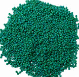 Teal Green Glass Seed Beads 11/0 Size (2mm Approx.) – Solid Color Round Seed Beads – 50 Grams Pack – Made in India Beads