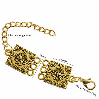 10pcs 3 row extension chain for necklace and bracelets making