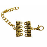 10pcs Gold antique extension chain findings for multi row necklace and bracelets making