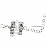 10pcs Silver antique extension chain findings for multi row necklace and bracelets making