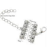 10pcs antique Silver extension chain for multi row necklace and bracelets making