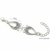 10pcs, Silver antique extension findings for multi row necklace and bracelets making