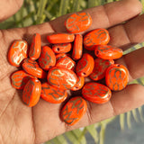 10 PIECES PACK' PACK OF HAND PAINTED GLASS BEADS