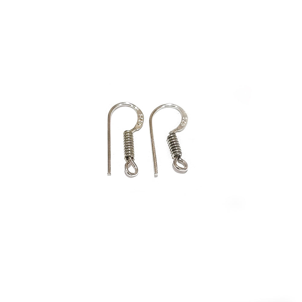 10Pairs (20pcs) Silver 925 plated earring hook, 925 stamped