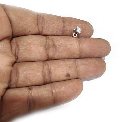 50pcs pkg. small star charms in size about 6mm