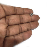 20pcs pack, flower bail charms, Limited addition, silver antiqued in size about 7~8mm