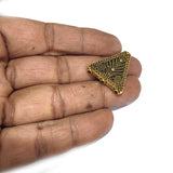 10 PCS PACK, 3 HOLE SPACER BAR, OXIDIZED GOLD PLATED, IN SIZE ABOUT 27X24 MM, BEST FOR MULTI ROW JEWELRY MAKING