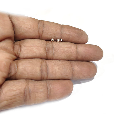 200pcs small loop ball charms, size 3mm Ghunghroo ball Silver antique