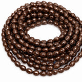 8x11mm Drop Glass Pearl Beads Strand – Chocolate Brown Pearl Finish – Approx. 63~64 Beads per String – Jewelry Making Supplies