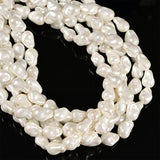1 STRING/LINE PACK' 20x15 MM APPROX SIZE' BAROQUE SHELL PEARL